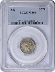1883 Three Cent Nickel  PCGS