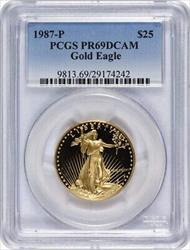 1987 P $25 American  Eagle DCAM PCGS