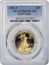 1991 P $25 American  Eagle DCAM PCGS