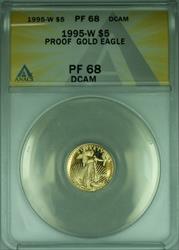 1995 W  American Eagle 1/10th Ounce $5 AGE Proof  ANACS DCAM