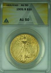 1909 9/8 St. Gaudens $20 Double Eagle   ANACS