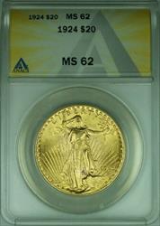 1924 St. Gaudens $20 Double Eagle   ANACS