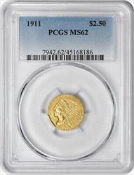 1911 $2.50  Indian PCGS