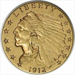 1912 $2.50  Indian EF Uncertified #301