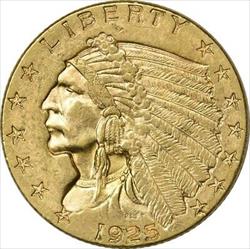1925 D $2.50  Indian BU Uncertified #1106