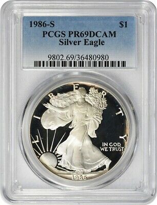 1986 S $1 American  Eagle DCAM PCGS