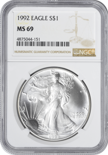 1992 American  Eagle  NGC Mint State 69