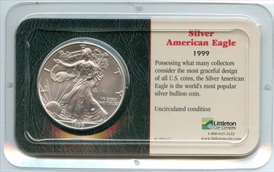 1999 American Eagle 1 oz   & Littleton Holder  Uncirculated  CA470