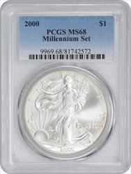 2000 American  Eagle  PCGS Millennium Set Mint State 68