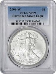 2008 W $1 American  Eagle Burnished SP69 PCGS