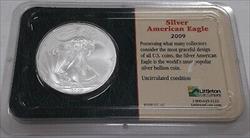 2009 American  Eagle $1 1 Oz Troy .999 in Littleton Clear Plastic Case
