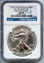 2011 (S) American Eagle 1 oz   NGC Early Releases  CC85