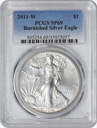 2011 W $1 American  Eagle Burnished SP69 PCGS