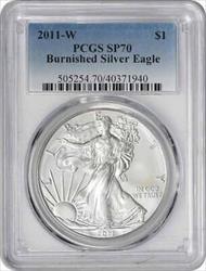 2011 W $1 American  Eagle Burnished SP70 PCGS