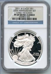 2011 W American Eagle 1 oz   NGC Ultra Cameo Early Release CC87