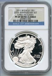 2011 W American Eagle 1 oz   NGC Ultra Cameo Early Release CC88