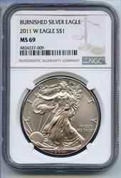 2011 W Burnished 1 oz  Eagle NGC Certified  West Point Mint  BX793