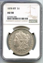 1878 8TF Morgan   NGC Certified  Philadelphia Mint  CA735