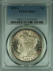 1878 S Morgan   $1  PCGS Toned (40)