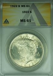 1922 Peace   S$1 ANACS Better  (45A)