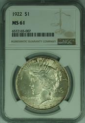 1922 Peace   S$1 NGC Toned Better  (46)