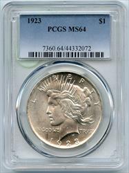 1923 Peace   PCGS Certified  Philadelphia Mint  CC167