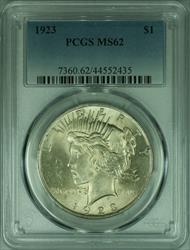 1923 Peace   S$1 PCGS Better  (28A)