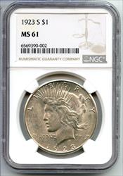 1923 S Peace   NGC Certified  San Francisco Mint  CC289