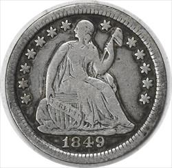 1849/6 Liberty Seated Half Dime F Uncertified #1030