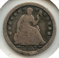 1853 O Seated Liberty Half Dime  New Orleans Mint  CC366