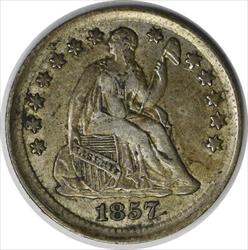 1857 Liberty Seated  Half Dime AU Uncertified #149