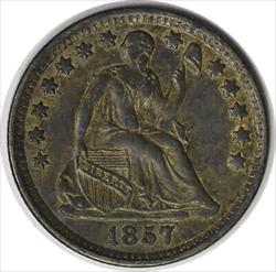 1857 Liberty Seated  Half Dime AU Uncertified #153