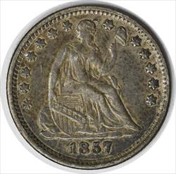 1857 Liberty Seated  Half Dime AU Uncertified #154