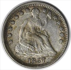 1857 Liberty Seated  Half Dime AU Uncertified #158