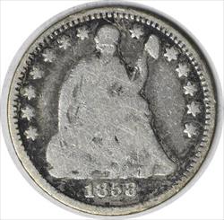 1858/Inverted Date Liberty Seated  Half Dime G Uncertified #249