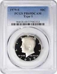 1979 S Type 1 Kennedy Half DCAM PCGS Proof 69 Deep Cameo Filled 'S'