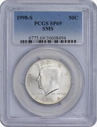1998 S Kennedy Half SMS SP69 PCGS Special Mint State 69