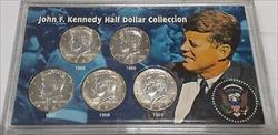Kennedy Half  Collection  Five 40%  s Set in Holder