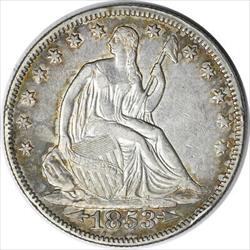 1853 Liberty Seated  Half  DDR FS 803 EF Uncertified #120