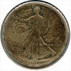 1917 D Walking Liberty  Half   Denver Mint  CA818