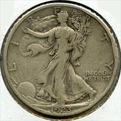 1923 S Walking Liberty  Half   San Francisco Mint  JK736