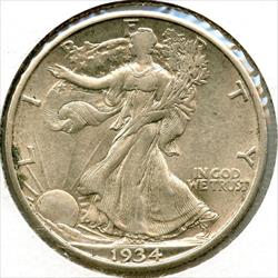 1934 D Walking Liberty  Half   Denver Mint  CC398