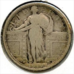 1917 Standing Liberty  Quarter  Philadelphia Mint  CA641