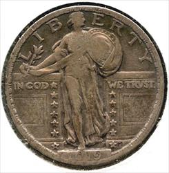 1919 Standing Liberty  Quarter  Philadelphia Mint  CC384