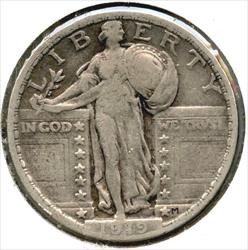 1919 Standing Liberty  Quarter  Philadelphia Mint  CC385