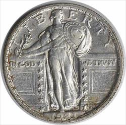 1921 Standing Liberty  Quarter Choice AU Uncertified #128