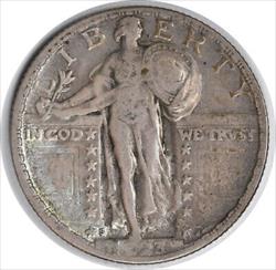 1923 S Standing Liberty  Quarter VF Uncertified #159
