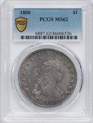 1800 S$1 PCGS Secure Early Dollars PCGS MS62