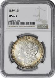 1889 Morgan Silver Dollar MS63 NGC