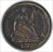 1872 Liberty Seated Silver Half Dime DDO FS-101 AU Uncertified #218